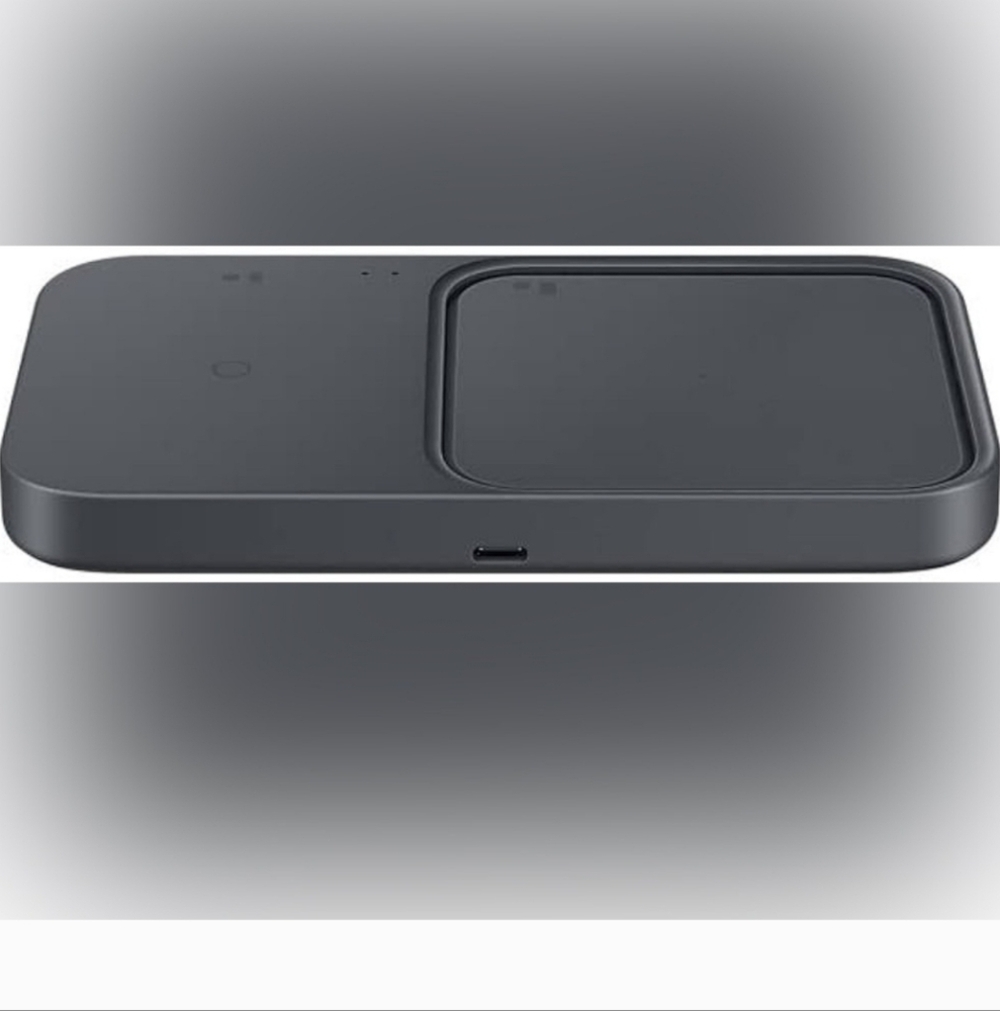 NWT Samsung 15W Duo Fast Wireless Charger Pad - Dark Gray - Picture 4 of 5